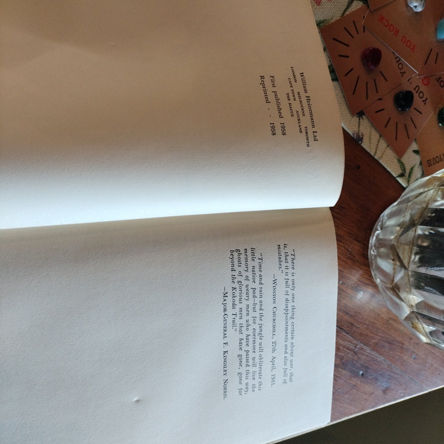 Retreat from Kokoda, Raymond Paull, first edition 1958.