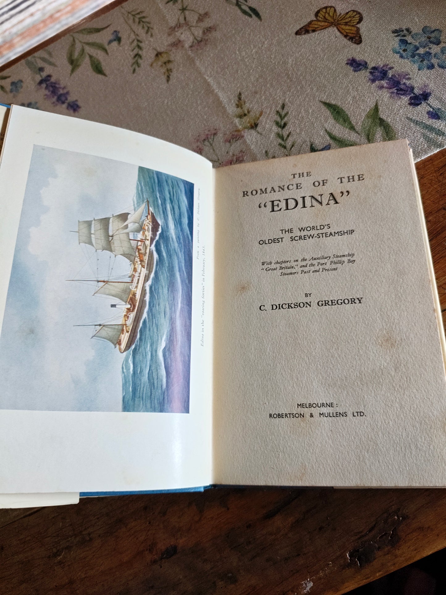 Rare 1935 Maritime History Book – The Romance of the "Edina"
