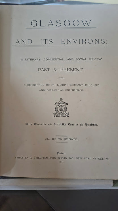 Strattens' Glascow and it's Environs 1981