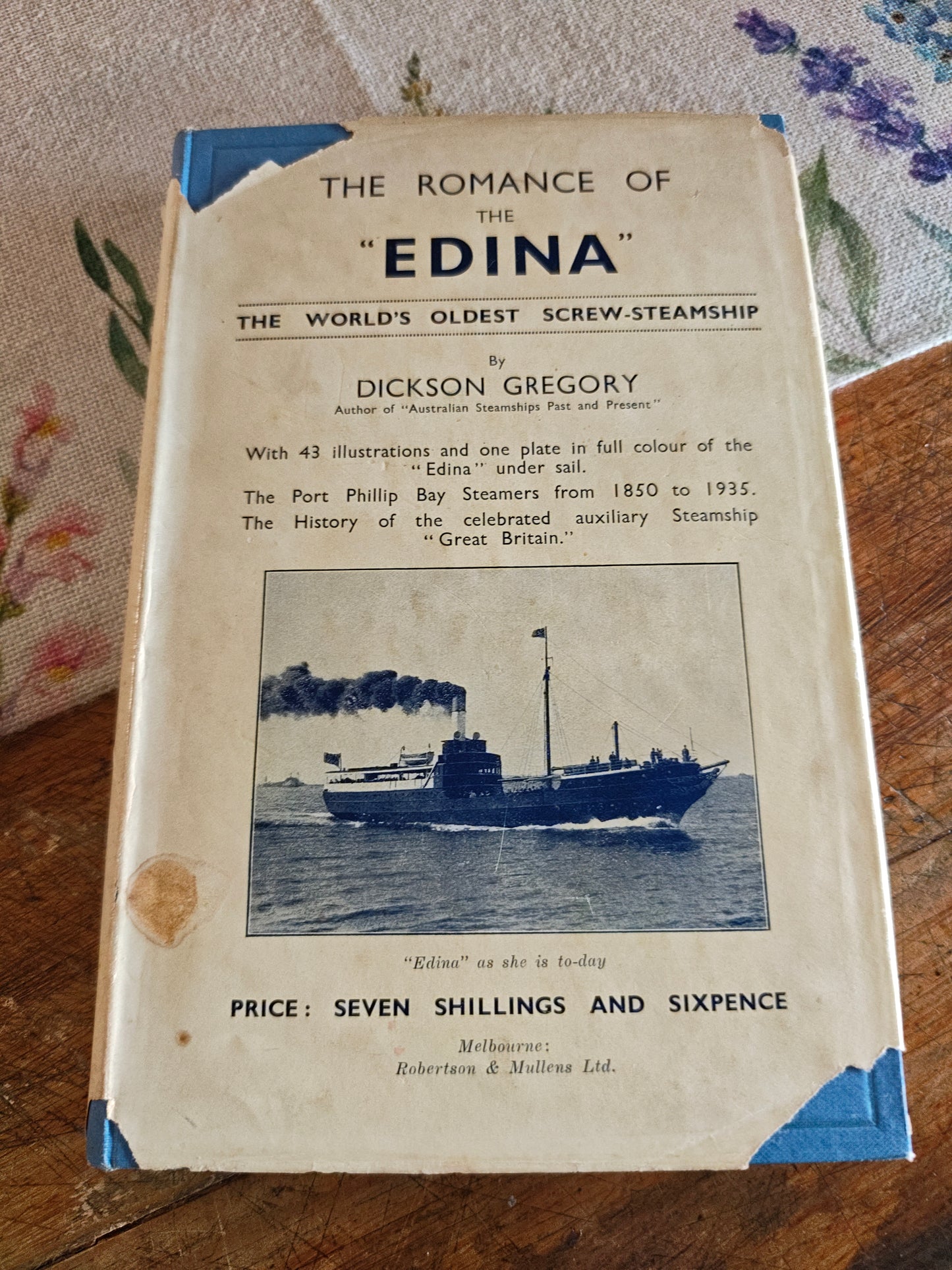Rare 1935 Maritime History Book – The Romance of the "Edina"